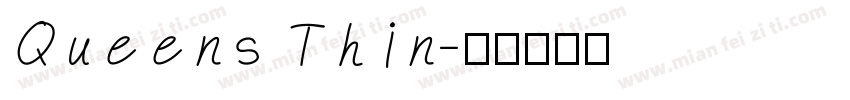 Queens Thin字体转换